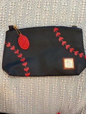 St Louis Cardinals Baseball Navy Blue Red Purse Busch Stadium Exclusive Giveaway